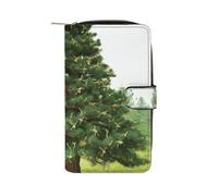 FekiLoot Garlad Pine Tree Wallet for Men Women Large Capacity Purse Clutch Bag Handbag Checkbook Cash Credit Cards