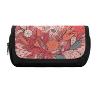 FekiLoot Garland And Leaves Pencil Case Office Pencil Box Large Capacity Pencil Box Pouch Holder Double Zipper Pencil Case Use to Organize Desktop And Plan Space Home Office