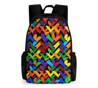 FekiLoot Gay Pride Rainbow Laptop Backpack-Men/Women,Casual Daypack with Multiple Pockets,BookBag for Hiking,Camping