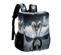 FekiLoot Geese on The River Durable Cooler Backpack, Cooler Bag Large & Leakproof,Collapsible Cooler for Hot And Cold,Camping