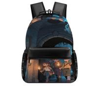 FekiLoot Ghost Castle Backpack With Large Capacity, Travel Backpack with Pouch Pocket Gift for Men & Women, Laptop Backpack for Outdoors Hiking Traveling