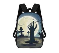 FekiLoot Ghost Hand Backpack Laptop Computer Bag Large Travel Backpack Custom Print Bookbag Work Casual Daypack