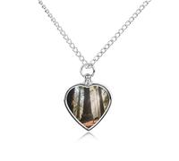 FekiLoot Giant Tree Forest Urn Necklace Heart, Cremation Jewelry with Funnel Kit Keepsake,Ashes Necklace for Dog Cat Love Women And Men