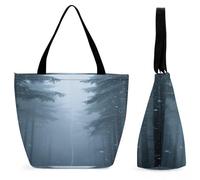FekiLoot Giant Trees Tote Bag Beach Bag Shopping Bags | Reusable Grocery Bags Large Shoulder Bag with Handle Zipper and Inner Pocket for Beach Travel & Shopping