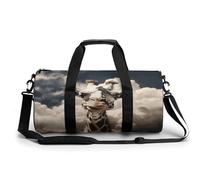 FekiLoot Giraffe in The Clouds Gym Bag Mens And Womens,Duffle Bag with Double Zippers,Tote Bag for Airport Subway Gymnasium