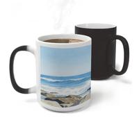 FekiLoot Glacier Cracks Heat Color Changing Cup Coffee Mug