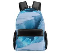FekiLoot Glaciers Cracks Ice Caves Backpack With Large Capacity, Travel Backpack with Pouch Pocket Gift for Men & Women, Laptop Backpack for Outdoors Hiking Traveling