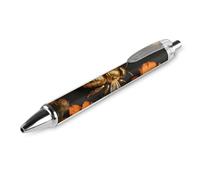 FekiLoot Golden Bee Ballpoint Pens Retractable Ball Point Pens Smooth-Flowing Black Ink 0.5mm Writing Pen Black Ink Pen for Men Women 1 PCS