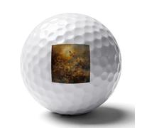 FekiLoot Golden Butterfly Painting Practice Golf Ball for Putting Practice and Training,Golf Ball with Easy Control Soft Feel