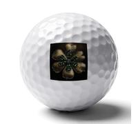 FekiLoot Golden Decoration Practice Golf Ball for Putting Practice and Training,Golf Ball with Easy Control Soft Feel