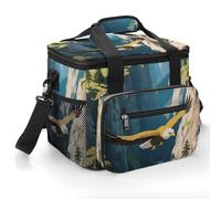 FekiLoot Golden Eagles in The Valley Cooler Bag Small Portable Insulated,Beach Cooler Soft Large for Men Women Ice Chest Backpack for Beach, Camping, Travel, Picnic