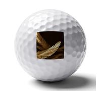 FekiLoot Golden Feathers Practice Golf Ball for Putting Practice and Training,Golf Ball with Easy Control Soft Feel