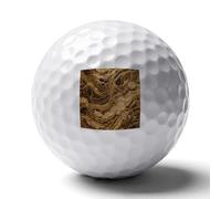 FekiLoot Golden Marble Practice Golf Ball for Putting Practice and Training,Golf Ball with Easy Control Soft Feel