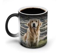 FekiLoot Golden Retriever 12 Oz Color Changing Ceramic Magic Mug