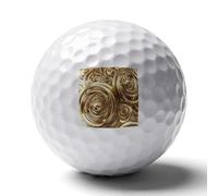 FekiLoot Golden Wire Spiral Practice Golf Ball for Putting Practice and Training,Golf Ball with Easy Control Soft Feel