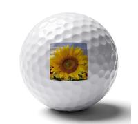 FekiLoot Golden Yellow Sunflower Practice Golf Ball for Putting Practice and Training,Golf Ball with Easy Control Soft Feel