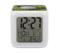 FekiLoot Golf Ball Alarm Clock 7 LED Color Changing Wake Up Clock Digital Alarm Clocks with Snooze Digital Bedside Clocks with Night Light for Home Office Or Dorm