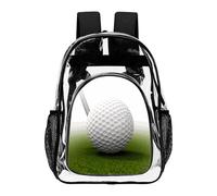 FekiLoot Golf Ball Clear Backpacks PVC Transparent,Bookbag for Adult,Adjustable Straps,Travel Backpack with Pouch Pocke for Capacity Cup