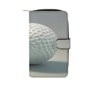 FekiLoot Golf Ball Wallet for Women Elegant Leather Clutch Wallet Large Capacit Credit Card Holder Long Cute Cash Purse Travel Minimalist Coin Purse Bifold Zipper Coin Pocket