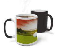 FekiLoot Golf Sport Mug Heat Sensitive Coffee Mugs Colour Changing Magical Coffee Tea Cup Funny Art Mug Sublimation Mugs Novelty Ceramic Cup for Women Men 11oz