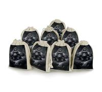 FekiLoot Gorilla on The Ground Drawstring Bags Gift Bags Wrapping Storage Bags for Candy Goodie Holiday Party Favors 8PCS