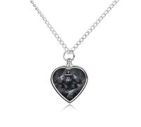 FekiLoot Gorilla on The Ground Urn Necklaces for Ashes Personalized Human Pet Cremation Jewelry Keepsake Locket Heart Pendant with Filling Kit Memorial Gift for Dog Cat Lover Women Men