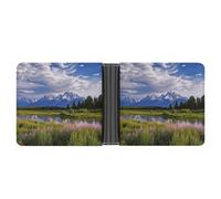 FekiLoot Grand Teton National Park Slim Wallet-Thin & Stylish,Leather Wallet for Men And Women,Bifold Wallet Gifts for Husband Father