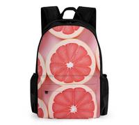 FekiLoot Grapefruit Half Slice Laptop Backpack-Men/Women,Casual Daypack with Multiple Pockets,BookBag for Hiking,Camping