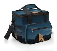 FekiLoot Great Wall Beacon Tower Cooler Bag Small Portable Insulated,Beach Cooler Soft Large for Men Women Ice Chest Backpack for Beach, Camping, Travel, Picnic