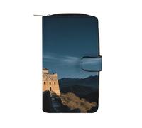 FekiLoot Great Wall Beacon Tower Travel Wallet for Men & Women RFID Blocking Card Organizer Credit Card Holder Large Capacity