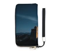 FekiLoot Great Wall Beacon Tower Zipper Wallet Women Men RFID Blocking Credit Card Wallet, Purse Wristlet Large Capacity