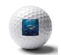 FekiLoot Great White Fish Practice Golf Ball for Putting Practice and Training,Golf Ball with Easy Control Soft Feel