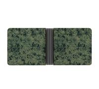 FekiLoot Green Army Digital Camouflage Leather Wallet Mens Bifold Wallets Travel Cash Credit Card Holder Womens Minimalist Purse