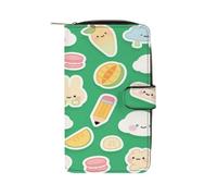 FekiLoot Green Bunny Fruit Travel Wallet for Men & Women RFID Blocking Card Organizer Credit Card Holder Large Capacity
