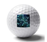 FekiLoot Green Butterfly and Blue Flowers Practice Golf Ball for Putting Practice and Training,Golf Ball with Easy Control Soft Feel