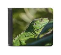 FekiLoot Green Lizard Wallet Fashionable Slim Leather Wallet with Multiple Card Slots And Hidden Compartments Wallets