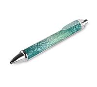 FekiLoot Green Sea Blue Seaweed Ballpoint Pens Retractable Black Ink Ballpoint Pens 0.5mm Medium Point Smooth Writing Pattern Pen with Super Soft Grip Cute Work Supplies for Men Women 1 PCS