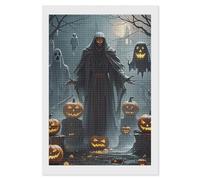 FekiLoot Grim Reaper Diamond Painting Kits for Adults Full Drill Diamond Dots Art for Beginners DIY 5d Square Gem Diamond Pictures Art Kits Crafts Home Wall Decoration Gift 8"x12"