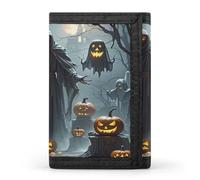FekiLoot Grim Reaper Men's Wallet Extra Capacity Trifold Wallet Thin & Stylish Trifold Card Holder with ID Window