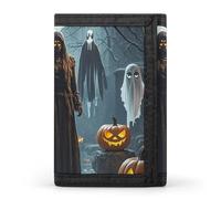 FekiLoot Grim Reaper Wallet Slim Trifold Wallets with Multiple Card Slots Credit Card Holder Pocket Coin Purse
