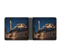 FekiLoot Hagia Sophia Wallet for Men Minimalist Small Bifold Wallet Card Holder for ID, Credit Cards, Cash, Commuters