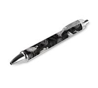 FekiLoot Halloween Goth Ballpoint Pens Retractable Black Ink Ballpoint Pens 0.5mm Medium Point Smooth Writing Pattern Pen with Super Soft Grip Cute Work Supplies for Men Women 1 PCS