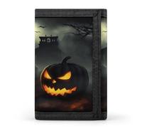 FekiLoot Halloween Horror Wallet for Women Men Trifold Wallet Large Front Pocket Wallets Travel Slim RFID Blocking Wallets Coin Purse Credit Card Holder