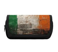 FekiLoot Hand Drawn Flag Pattern Pencil Case Office Pencil Box Large Capacity Pencil Box Pouch Holder Double Zipper Pencil Case Use to Organize Desktop And Plan Space Home Office