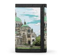 FekiLoot Hand Drawn Lines Wallets Exquisite Trifold Wallet Front Pocket Wallet with Zipper Keychain Coin Purse Credit Card Holder for Adult