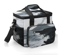FekiLoot Hawaii Volcanic Coast Cooler Bag Small Portable Insulated,Beach Cooler Soft Large for Men Women Ice Chest Backpack for Beach, Camping, Travel, Picnic
