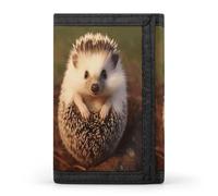 FekiLoot Hedgehog Wallet for Women Men Trifold Wallet Large Front Pocket Wallets Travel Slim RFID Blocking Wallets Coin Purse Credit Card Holder