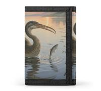 FekiLoot Hesperornis Diving for Fish Slim Wallet Trifold Wallet Credit Card Holder Wallets Stylish Money Clip for Men Women