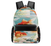 FekiLoot Honey Bees Collecting Honey in The Flowers Backpack With Large Capacity, Travel Backpack with Pouch Pocket Gift for Men & Women, Laptop Backpack for Outdoors Hiking Traveling
