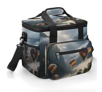 FekiLoot Hot Air Balloon Valley Cooler Bag Small Portable Insulated,Beach Cooler Soft Large for Men Women Ice Chest Backpack for Beach, Camping, Travel, Picnic